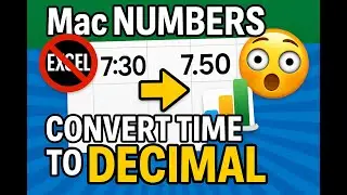 Convert Times into Decimals in Mac Numbers