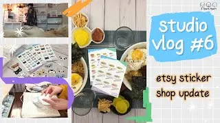 Studio Vlog 6 | Happy Mail & Etsy Sticker Shop Update New Releases