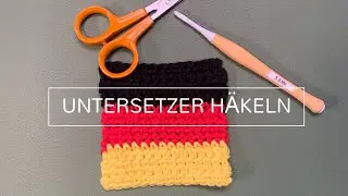 Häkeln für Anfänger: Untersetzer für die Fußball-EM