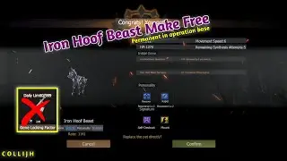 How To Make Iron Hoof Beast Free  In Opretion Base Parmanent Last Island Rules Survival