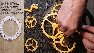 Brian Law's woodenclocks Clock 51 Skeleton clock-Assembly