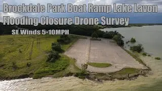 Brockdale Park Boat Ramp Lake Lavon Flooding Closure Drone Survey