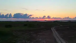 Space X parallax view at sunrise