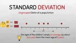 Population Standard deviation for individual series data (Ungrouped data) #sigma #maths #statistics