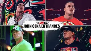 WWE 2K23: All John Cena Entrances!