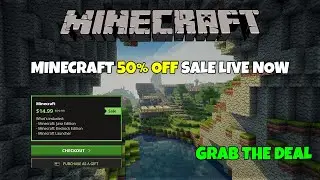 Get Minecraft Premium account 50% off in just 12 $ | Grab The Deal Now