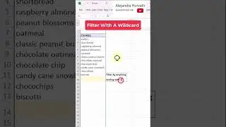 Filter With Wildcard  #excel #tutorial