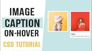 Image Captions On Hover CSS | CSS Image Hover Effects | CSS Tutorial  2019