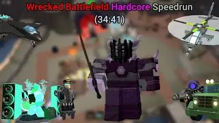 Tower Defense Simulator - Wrecked Battlefield Hardcore Speedrun (