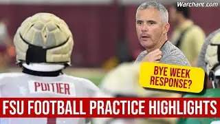 FSU Football PRACTICE HIGHLIGHTS | Bye Week | Will 'Noles respond? | Warchant TV #FSU