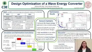 Design Optimization of a Wave Energy Converter - C3E Poster Contest
