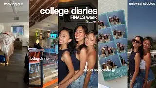 college diaries as a bio major | FINALS, mak's bday, universal studios, moving out