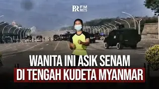 VIRAL Tak Sadar Lagi Ada Kudeta, Wanita Ini Malah Senam Aerobik Diiringi Lagu Ampun Bang Jago