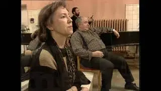 Nina Kaptsova and Nikolay Tsiskaridze rehearsing “The Nutcracker”