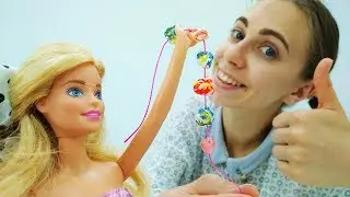 Бусы для Барби. Поделки своими руками. Видео для девочек