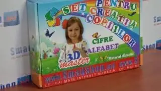 Детская лепка из глины - игровой набор Алфавит и Цифры - урок-демонстрация