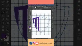 Amazing logo design in Adobe illustrator #logo #illustrator #shorts