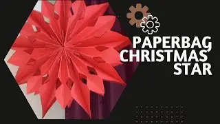 How to make paperbag Christmas star/Christmas star/Christmas craft