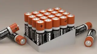 Modeling Battery with UV Unwrapping | Blender