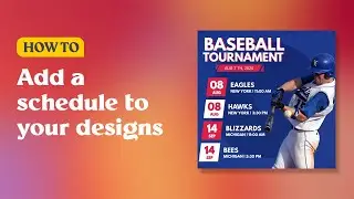 How to Add a Schedule to your Designs with PosterMyWall