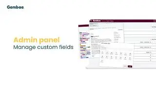Gembaa | Manage custom fields (admin panel)