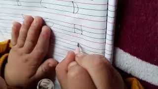 baby video / practicing Alphabets