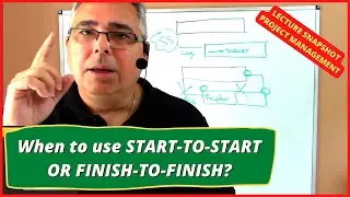 When to use START-TO-START or FINISH-TO-FINISH relationships in project scheduling and planning?