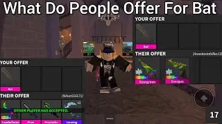 What Do People Offer For Bat Godly In MM2? |#roblox