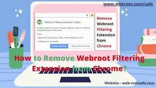 How To Remove Webroot Filtering Extension from Chrome?