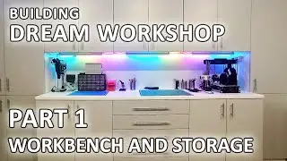 Building home workshop workbench and storage