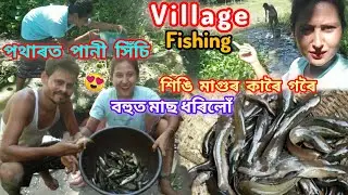 Village Fishing🐟🐬 || নিজে পানী সিচিঁ শিঙি মাগুৰ কাৱৈ গৰৈ বহুত মাছ ধৰিলো😍 । Life ত প্ৰথম বাৰ 💃মজা