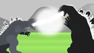 godzilla 1954 vs showa godzilla vs godzilla but in (stick nodes pro)