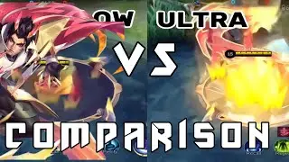 Yu Zhong M5 Skin Low VS Ultra Comparison #mlbb #mobilelegends
