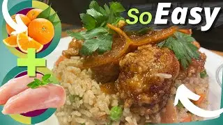 Easy ORANGE CHICKEN Recipe (low ingredients)