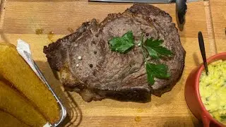 Recette Facile ENTRECÔTE GRILLÉ SAUCE BÉARNAISE POMME CHÂTEAU وصفة شريحة لكم انطروكط برنيز بطاطس