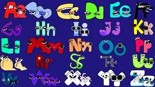 Alphabet Lore Snakes transform Uppercase and Lowercase Letters from Q (A-Z)