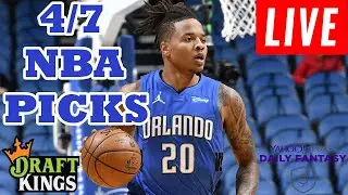 🔴LIVE - DRAFTKINGS & YAHOO NBA PICKS | THURSDAY 4/7/22 | NBA DFS PICKS
