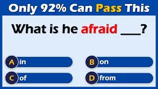 Advanced English Preposition Test 🧠 | Only Experts Will Pass!