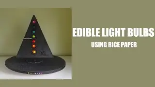 Edible light bulbs using rice paper | Rice paper decorations for cakes
