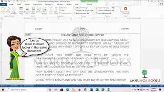 How to insert Header and Footer in MS Word 2013 Document in Windows 10