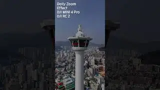 DJI MINI 4 Pro Dolly Zoom Effect #mini4pro #dollyzoomeffect #drone