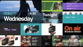 On Air - Broadcast Rebrand | After Effects Template | Video Displays