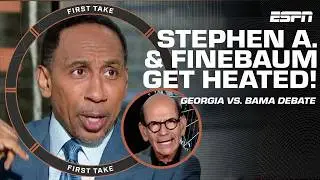 🔥 GEORGIA VS. BAMA DEBATE 🔥 Stephen A. & Finebaum get HEATED! 🗣️ | First Take
