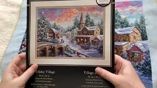 Вышивка крестом: Dimension “Holiday village “. Готовая работа