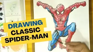Drawing Classic Spider-man / Time Lapse