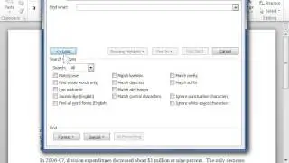 Fine Tune a Search by Using Wildcards - Word 2010