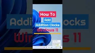 How to add additional clock #windows11 #windows10 #windows #viralshorts #windowstutorials #microsoft