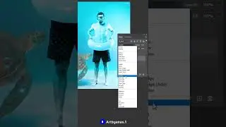 Blending Under Water Men in Photoshop #reels #fypシ #photohop #foryou #adobe #shortvideo #viral