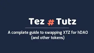 Tez Tutz: A complete guide to swapping XTZ for hDAO (and other tokens)
