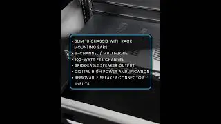 Mounting the Elura Audio Amplifiers 6 channel  multi zone multi channel amplifier